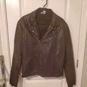 Moto Jacket Black Faux Leather